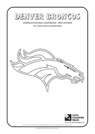 Cool Coloring Pages Nfl American Football Clubs Logos American Football Conference West Division Denver Broncos Nfl Teams Logos Cool Coloring Pages Nfl