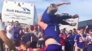 Bills Fan Slams Lady Through Table In Completely Absurd Tailgating Stunt Nesn Com