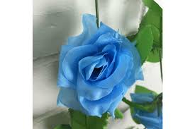 Welcome to flower r us munno para and craigmore web site. 2 5m Artificial Silk Rose Flowers Fake Vine Ivy Hanging Garland Floral Wedding Blue Matt Blatt