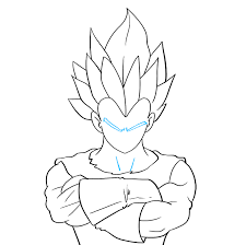 Image of dragon ball z vegeta drawing at paintingvalley com explore. How To Draw Vegeta From Dragon Ball Really Easy Drawing Tutorial