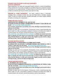 Gracias padre por haber sido escogida, para que mi suegra alicia muñoz de romero, rme obsequiara el libro del rosario de la liberacion en el año 1998. Rosario Para Proteger A Los Hijos San Benito Maria Madre De Jesus Cristo Titulo