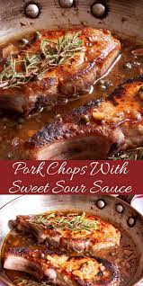 Pork Chops With Sweet Sour Sauce Recipe Pork Recipes Pork Easy Chinese Recipes