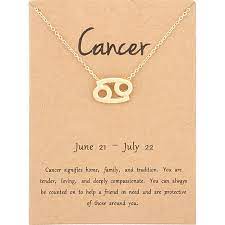15% off with code zazjunecards. Zodiac Sign Necklace Cancer Shopee Philippines
