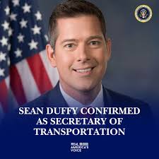 Pro-life congressman Sean Duffy has been confirmed as Secretary of  Transportation! Congratulations to you and your beautiful wife Rachel  Campos-Duffy. You both set a great example of how to live a culture