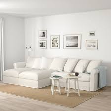 Gronlid 4er Sofa Mit Recamieren Inseros Weiss Ikea Deutschland In 2020 Weisse Couch Wohnzimmer Ledersofa Weiss Sofa Design