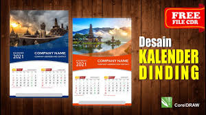 Desain template kalender 2021 12 bulan lengkap : Desain Kalender Dinding 2021 Dengan Coreldraw Free Cdr Youtube