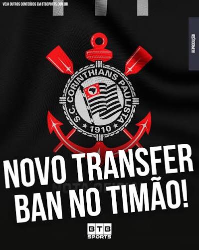 CORINTHIANS SOFRE NOVO TRANSFER BAN! 🚨 O Corinthians recebeu um novo transfer ban da FIFA. At&eacute; o momento, a entidade n&atilde;o informou qual d&iacute;vida motivou a puni&ccedil;&atilde;o. Este &eacute; o segundo bloqueio