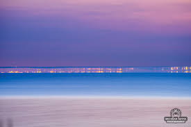 Extremely Rare "Fata Morgana" mirage of Chicago from 60 miles away in St.  Joseph, Michigan.
