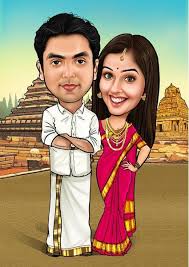 South Indian Wedding Gift Wedding Caricature Indian Wedding Photography Indian Wedding Gifts Event caricaturist & personal gifts.