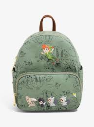 Loungefly Disney Peter Pan Chibi Map Mini Backpack Boxlunch Exclusive Loungefly Bag Mini Backpack Disney Bag