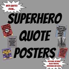 Check spelling or type a new query. Superhero Quotes Worksheets Teaching Resources Tpt