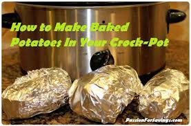 So This Is One Of Those Things That Seems Really Easy And Maybe A Little Un Necessary I Love Baked Potato Baked Potato Making Baked Potatoes Crock Pot Cooking
