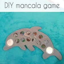 Portable mancala board game set, foldable board, 50 x multi color stones, travel. Diy Mancala Game Crazy Diy Mom