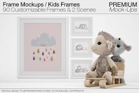 Frames Kids Mockups Kids Frames Mockup Free Psd Mockup