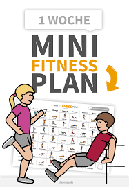 Die trainingsplanung dient dem ambitionierten sportler als leitfaden für das tägliche workout. Mini Fitness Plan Fur 1 Woche Homeschooling Workout Fur Zuhause