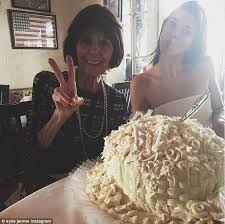 Birthday Cake For Grandma And Granddaughter Kris Jenner S Mom Feted By Her Famous Granddaughters On Her Birthday Kylie Jenner Instagram Kendall Jenner Kendall Jenner Birthday