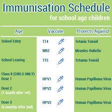 immunisation ministry of health medical services