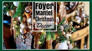 Christmas Decorations Foyer Stairway Mantel Christmas Home Decor Ideas Decorate Christmas Mantel Decorations Christmas Decorations Stairway Decorating