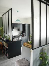 Pour Apporter Lumiere Espace Et Caractere A Notre Maison Dont La Surface Au Rez De Chaussee E Decoration Interieure Cuisine Verriere Separation Cuisine Salon