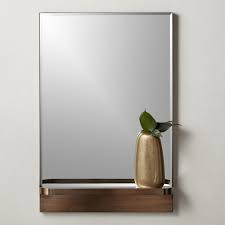 Shop Cooper Rectangular Mirror With Shelf 24 X36 Luxe Rectangular Looking Glass With Shelf For Bonus Mirror With Shelf Modern Mirror Wall Rectangular Mirror