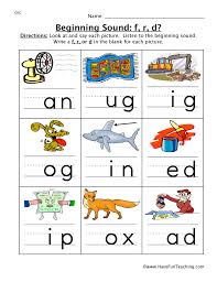 beginning sounds worksheet f r d have fun teaching