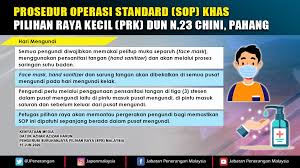 Karyawan, pelanggan, dan tempat kerja akan berubah. Prosedur Operasi Standard Sop Khas Pilihan Raya Kecil Prk Dun N 23 Chini Pahang Jabatan Penerangan Malaysia