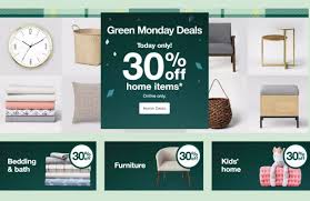 Target Green Monday Sale Save On Furniture Bedding Holiday Lighting Kids Home More Online Today Only Totallytarget Com