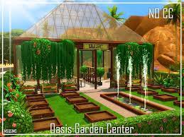 Msq Sims Oasis Garden Center Sims House Sims Building Sims 4 Backyard
