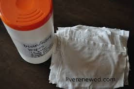 homemade reusable disinfecting wipes