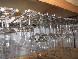 Each metal wine storage unit sizes h 4.3 x w 14.3 x d 7.3 and designed to carry up to 4 wine bottles with ease. Ride Around Wine Glass Rack Ikea Hackers