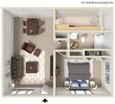 One bedroom floor plans 3d. Floor Plans Live Oak Apartments