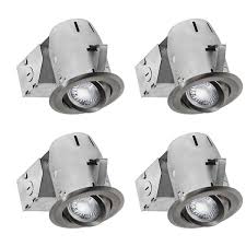 They're easy to install into existing wiring and the best part, recessed light don't go out of style. Nadair Led Swivel Recessed Lights 4 Pack 3 In Brushed Nickel Cp734l 4bn Rona
