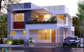 Flat roof roof house design. 4 Bedroom Modern Flat Roof House Plan Kerala Home Design And Floor Plans 8000 Houses