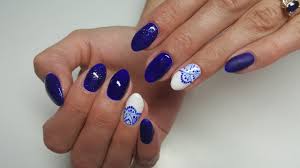 Lace Nails Koronkowe Paznokcie W Granacie Youtube