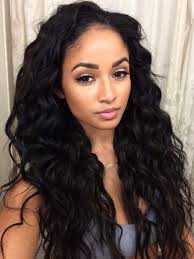 A very prominent shave in the bottom and sweeping the hair aside would give a great look. Sweet Lace Front Long Wavy Hair Black Color Wigs For Girls