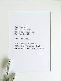 The Sun And The Earth Hafiz Inspirational Print Etsy Selfless Quotes Moon And Sun Quotes Inspirational Prints