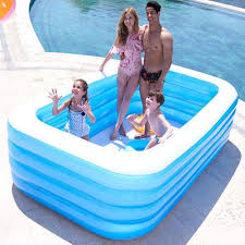 Inflatable Pool Oversize 1 8 Peoples Pvc Thickened Abrasion Resistant Swimming Pool Family Interacti Pool Inflatable Pool Party Swimming Pool