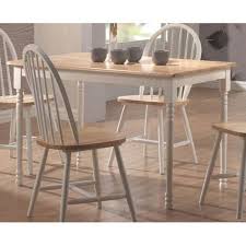 Coaster Furniture 4147ii Damen Natural Wood Rectangle Leg Dining Table In White Farmhouse Bella In 2020 Wood Dining Table Kitchen Table Settings Dining Table Legs