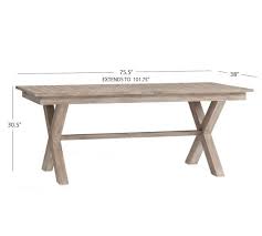 Indio Fsc Eucalyptus X Base Extending Dining Table In 2020 Dining Table Extendable Dining Table Concrete Dining Table