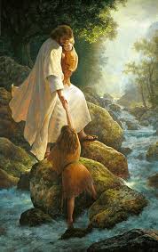 Image result for picture of jesus carrying us