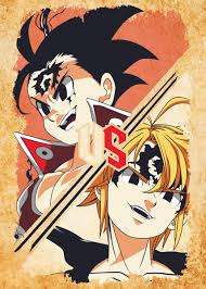 How is zeldris similar to his brother meliodas? Meliodas Vs Zeldris Poster By Meraki Studio Displate