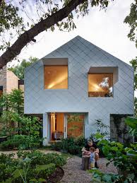 Lights that can be attached to walls or fences, and lights that can be staked into. Garden House Austin Maynard Architects