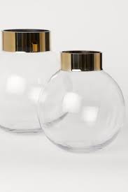 Grand Vase En Verre Transparent Dore Home All H M Fr Large Glass Vase Round Glass Vase Glass Vase