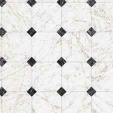 Trafficmaster Black And White Marble Paver Residential Vinyl Sheet Sold By 12 Ft Wide X Custom Length C1100405k509g14 The Home Depot Vinyl Sheet Flooring Black And White Marble Marble Vinyl
