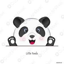 C'est un animal très rare qui vit dans le centre de la chine. Mignon Panda Ondule Paw Dessin Anim Vecteur Stock Crushpixel