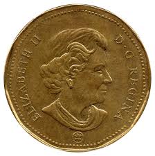 Head face of a coin