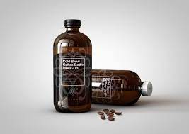 Download Squealer Bottle Mock Up Cold Brew Coffee Bottle On Behance