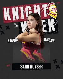 Our week 3 Knights of the Week are Luke Nguyen, Connor Johnson and Sara  Huyser. Luke and Connor had a dramatic duel in the men's triple jump. Both  PRed by over two