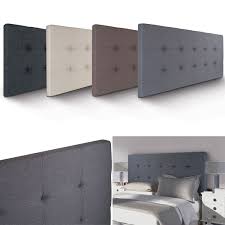 Votre tête de lit au meilleur rapport qualité/prix c'est ici ! Tete De Lit Capitonnee En Tissu 160x58 Cm Grise Id Market