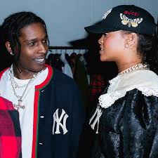 Asap Rocky Rihanna At The Opening Of Gucci Wooster St Ny